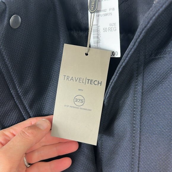 JoS. A. Bank Navy Blue Traveler Tech Zip Up Insulated Jacket 50 NWT - Picture 8 of 13